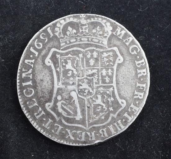 Scottish Coins- A William & Mary silver forty shillings, 1691,